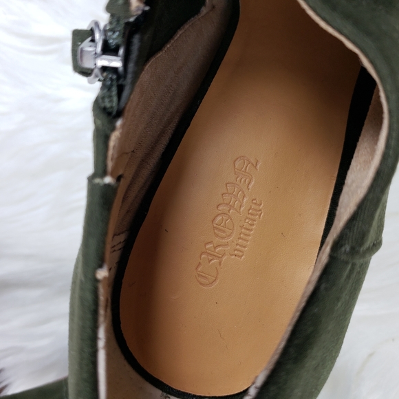 Crown Vintage dark green Tabitha booties NIB - Picture 5 of 14